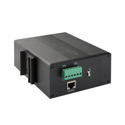 IP40 1000Mbps فیبر نوری صنعتی Poe Switch مدیریت 8 پورت با ریل Din