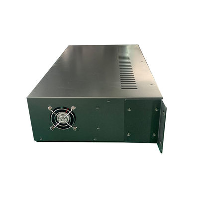 14 اسلات رسانه تبدیل ریک شاسی 19 اینچ 2U دو AC220V برای فیبر رسانه تبدیل