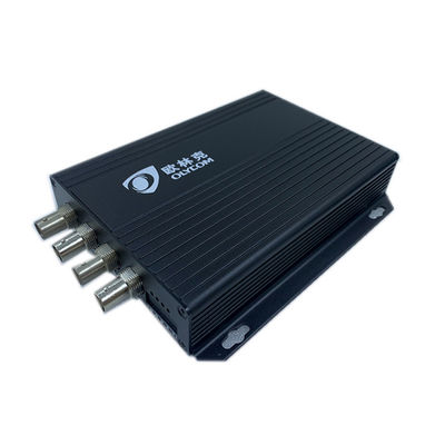 4 پورت 1080P Video Over Ethernet Converter Converter Coax Multimode Fiber Converter 12 ولت