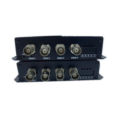 4 پورت 1080P Video Over Ethernet Converter Converter Coax Multimode Fiber Converter 12 ولت