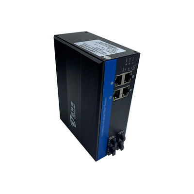 سوئیچ فیبر نوری گیگابیتی 8 پورت شبکه صنعتی SFP بدون مدیریت CE IP40