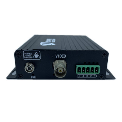 فرستنده و گیرنده فیبر نوری آنالوگ FC استاندارد 1ch داده برای دوربین PTZ سیاه