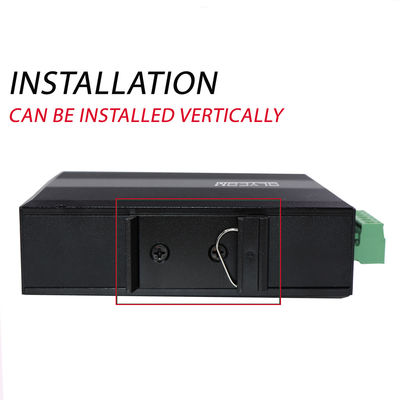 مبدل رسانه ای صنعتی اترنت IEEE802.3af/At شبکه های محکم غیر مدیریت شده CE DC48V