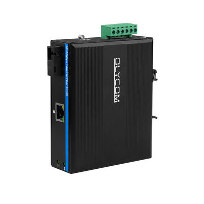 20KM WDM Media Converter fast Ethernet شبکه صنعتی محکم و محکم اندازه کوچک غیر مدیریت شده