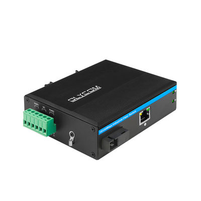 واحد فیبر SC PoE فیبر رسانه تبدیل 10/100M Fast Ethernet 15.4W 30W IP40 CE