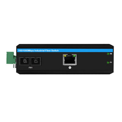 40KM Gigabit Ethernet Media Converter SC فیبر تک حالت غیر مدیریت شده کیس محکم CE FCC