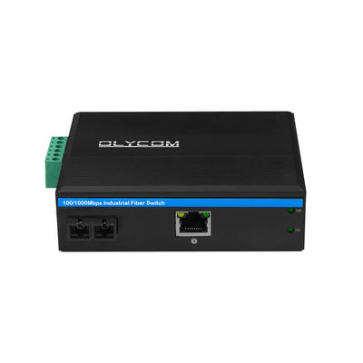 اتصال دهنده SC 60km Transmission Industrial Ethernet Media Converter Duel Fiber To Rj45