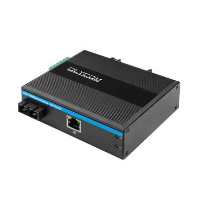 اتصال دهنده SC 60km Transmission Industrial Ethernet Media Converter Duel Fiber To Rj45
