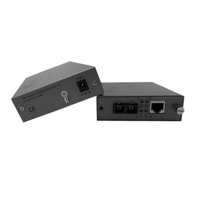 PoE Fiber Media Converter 20KM Megabit 30W Active PoE 48V خروجی پورت SC غیر مدیریت شده