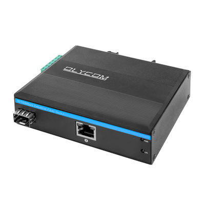 مبدل رسانه های صنعتی PoE 15.4W 30W غیر مدیریت شده Fast Ethernet DIN Rail CE Mini Size