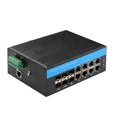 Rackmount Network Switch Hub 8 Port ، 30W poe switch صنعتی پورت کنسول مدیریت شده