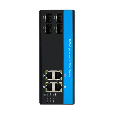 سوئیچ فیبر نوری گیگابیتی 8 پورت شبکه صنعتی SFP بدون مدیریت CE IP40