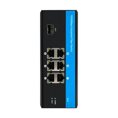 6 پورت 40 گيگابيت Ethernet Switch Ethernet Rail Switch 9-36VDC سوئیچ فیبر صنعتی