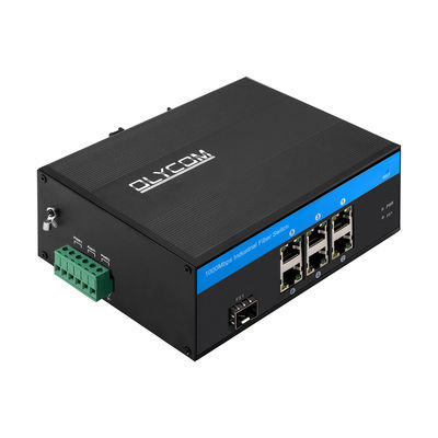 6 پورت 40 گيگابيت Ethernet Switch Ethernet Rail Switch 9-36VDC سوئیچ فیبر صنعتی