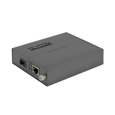 گگابیت غیر مدیریت شده فیبر نوری اترنت رسانه تبدیل کننده SFP اسلات DC5V قفسه نصب شده