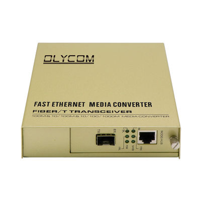 SFP تک فیبر مبدل رسانه ، شبکه های انتقال مبدل رسانه ورودی ورودی 50HZ