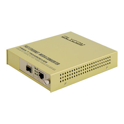 SFP Slot Rack Media Converter 1310nm Single Mode Fiber Ethernet Converter غیر مدیریت شده