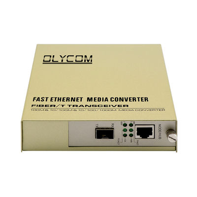 SFP Slot Rack Media Converter 1310nm Single Mode Fiber Ethernet Converter غیر مدیریت شده