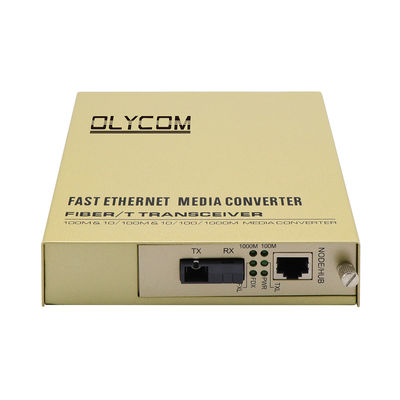 یک هسته فیبر نوری اترنت رسانه تبدیل غیر مدیریت شده 1310/1550nm 220V AC ورودی