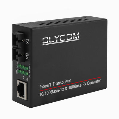 10/100M PoE Media Converter فیبر نوری اترنت 48 ولت SC فیبر دوگانه برای IPC CE