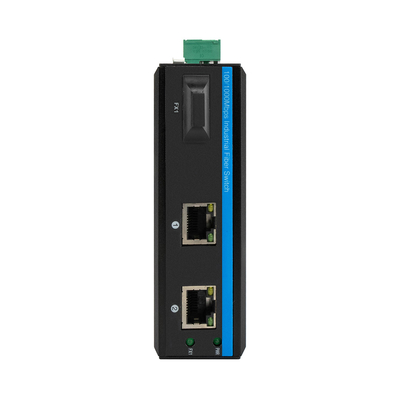 کانکتور POE SC دو فایبر صنعتی سوئیچ هاب با 2 پورت RJ45 سوئیچ شبکه