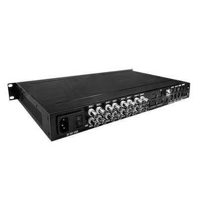 16 پورت AHD CVI TVI CVBS ویدئو به فايبر کنورتر HD 1080P CCTV نظارت AC220V