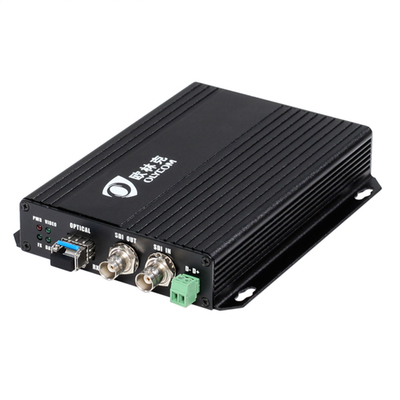 HD-SDI RS485 Data Fiber Video Extender LC Fiber 1310 / 1550nm 20Km ورودی 12V