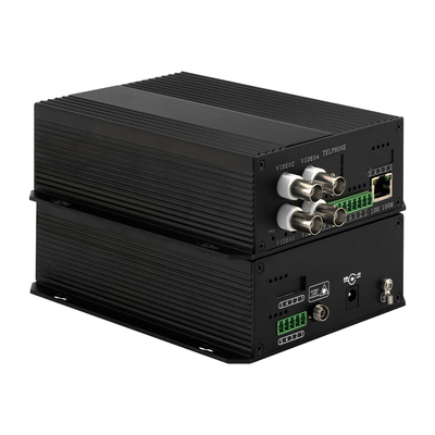 4 کانال CCTV ویدئو آنالوگ به فیبر نوری NTSC/PAL/SECAM سازگار