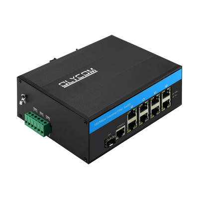 در فضای باز 2.5G مدیریت فایبر سوئیچ صنعتی گیگابیت اترنت 8 پورت ERPS حلقه قابل مدیریت