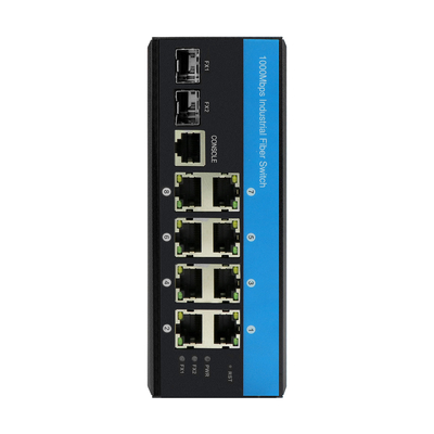 اترنت مدیریت صنعتی Gigabit SFP Switch LC Connector 8 Port 10/100/1000base-T
