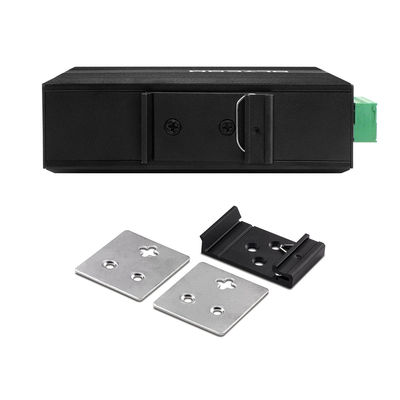 مینی 5 پورت گیگابیت فیبر صنعتی SFP سوئیچ غیر مدیریت شده DIN ریل DC12V