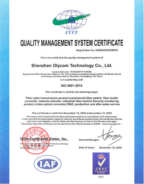 چین Shenzhen Olycom Technology Co., Ltd. گواهینامه ها